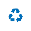 Icona raffigurante il riciclo dei materiali